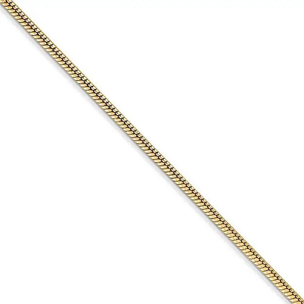 Yellow gold snake chain