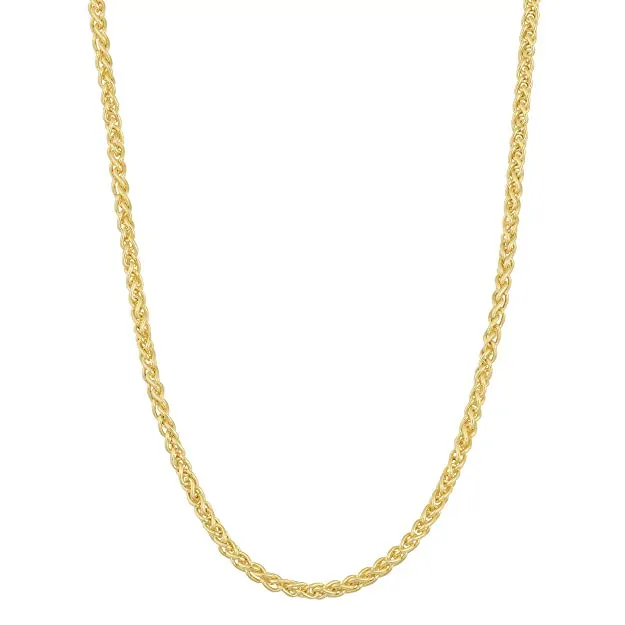 Yellow gold spiga chain