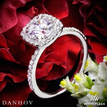 Danhov engagement ring from white flash