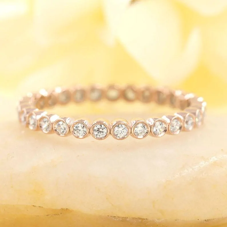 bezel setting eternity ring