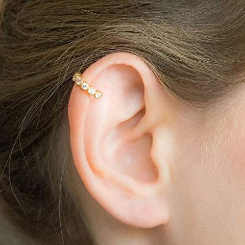 Buy Yaalozei 16G Cartilage Earrings for Women Forwards Helix Earring Hoop  Rook Daith Conch Tragus Earrings Hypaollergenic Surgical Steel Hoop Lobe Earrings  Piercing Jewelry for Women Men, Metal Crystal Rhinestone, Cubic Zirconia