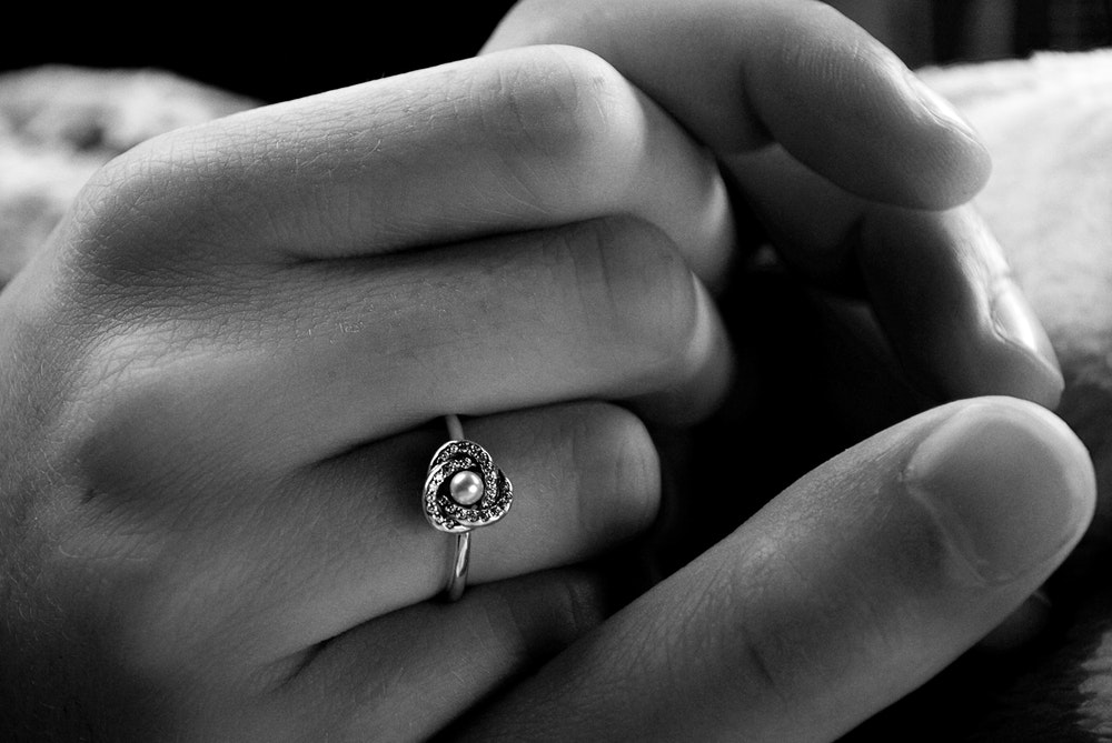 one ring for engagement and wedding, all in one ring