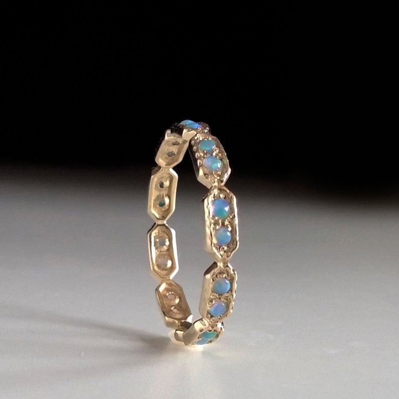 13 Stunning Gemstone Eternity Rings | Jewelry Guide