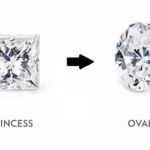 upgrading shape of diamonds princess to oval shape