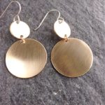 Bronze drop earrings