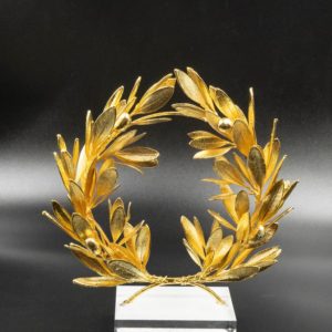 gold plated olive wreath