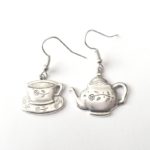 mismatched earrings teapot set