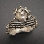 skeletal claddagh ring