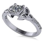 trinity knot engagement ring
