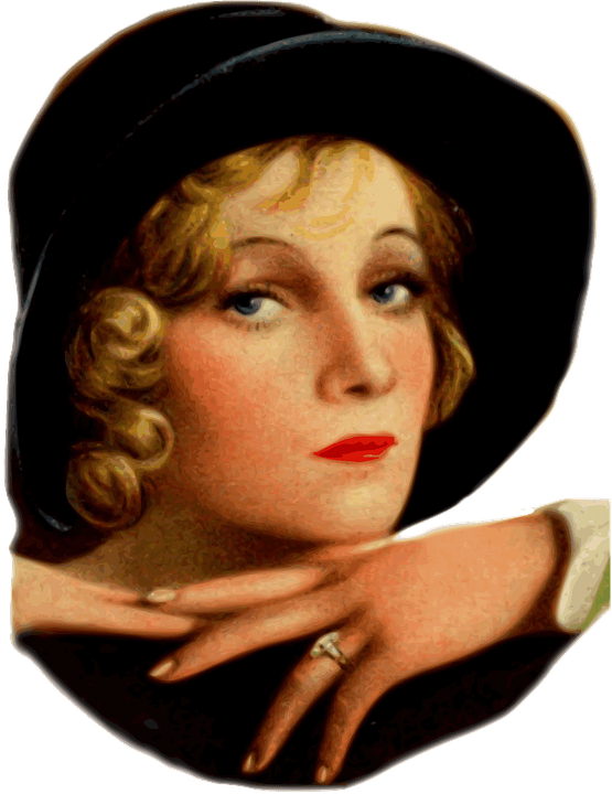 1920s lady art deco style