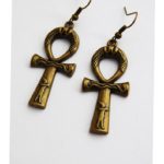 Ankh symbol earrings
