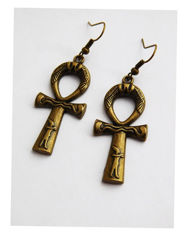 Ankh symbol earrings