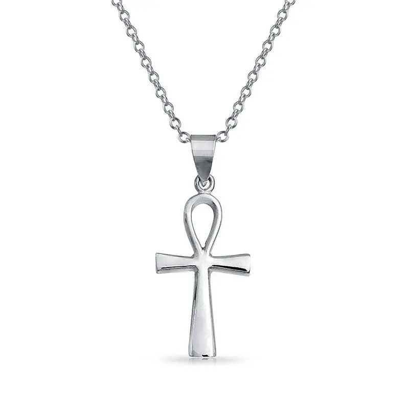 Ankh symbol silver pendant