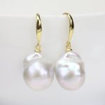 baroque pearl drop earrings