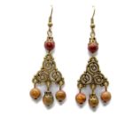 boho triskelion symbol earrings