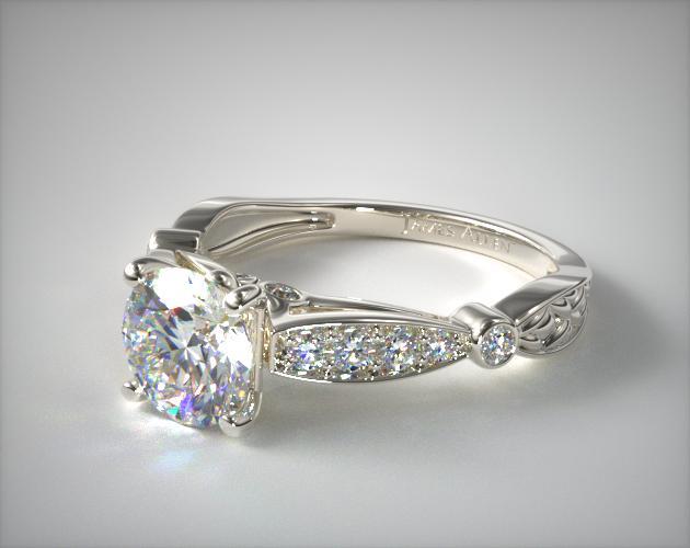 Diamond ring with high clarity