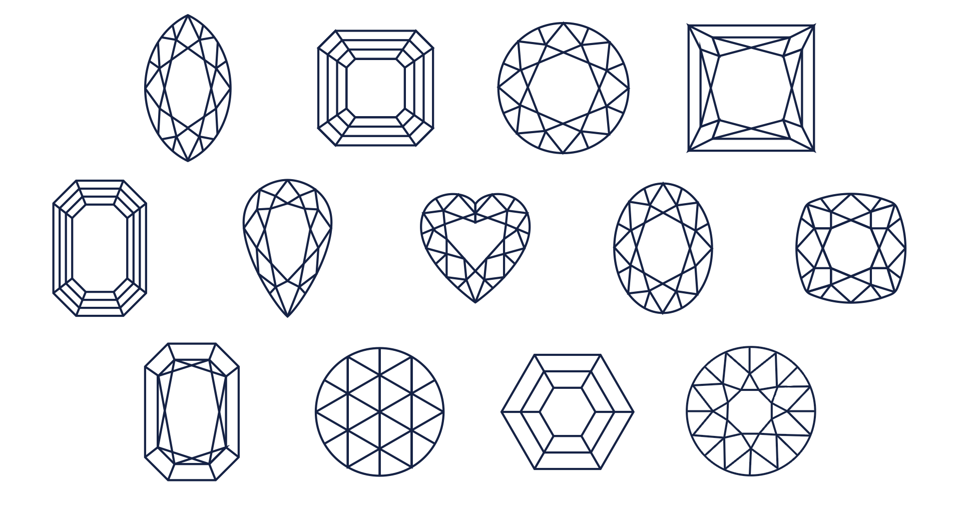 Diamond shapes
