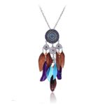 dream-catcher pendant with feathers