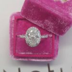 Enhanced diamond engagement ring