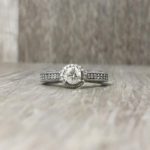 Included 2 (I2) diamond engagement ring vintage