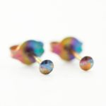 Niobium color earrings