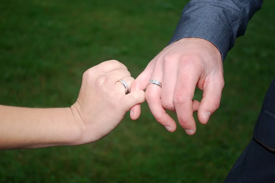 Fingerprint Wedding Band | Men's Fingerprint on Outside of Wedding Band