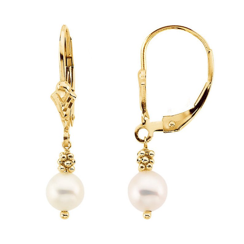 Pearl dangle earrings