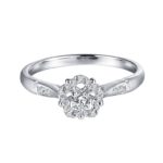 White gold purity ring