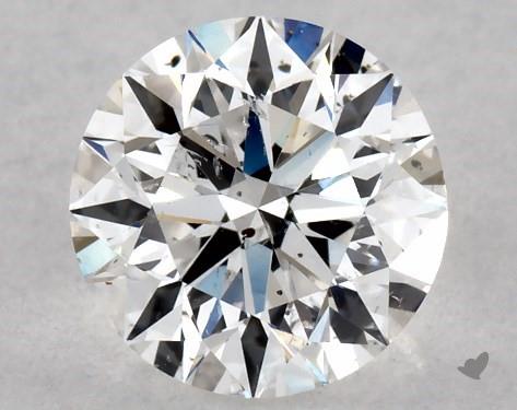 round SI1 diamond with inclusions