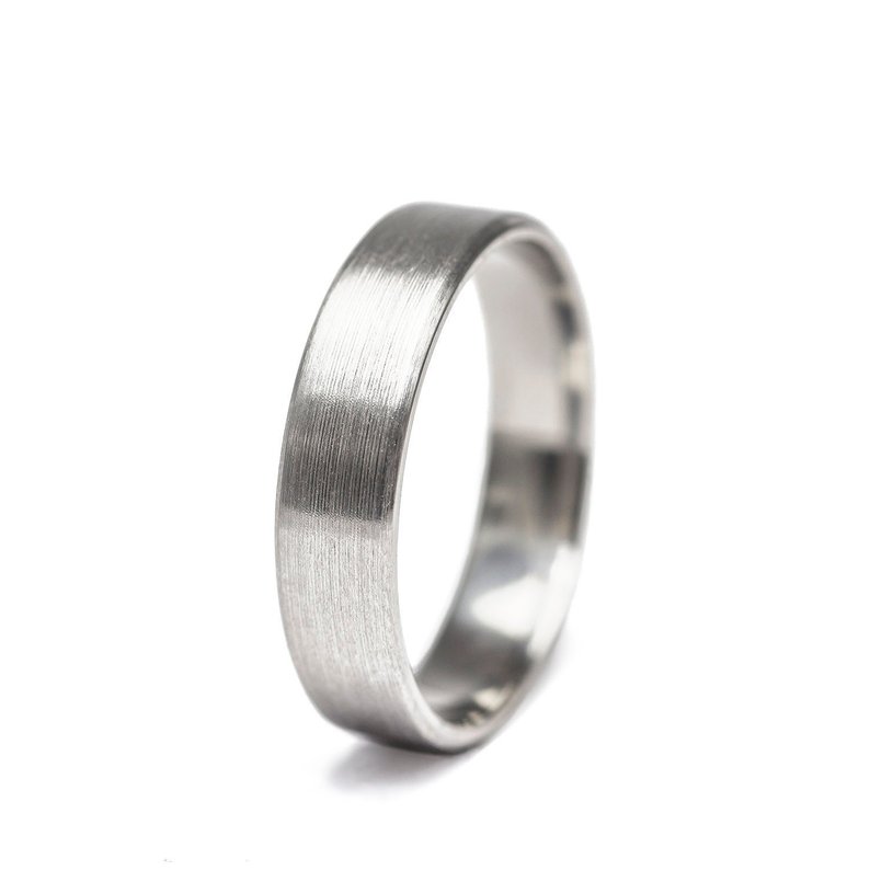 stainless steel wedding band