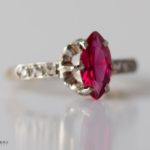 synthetic ruby ring