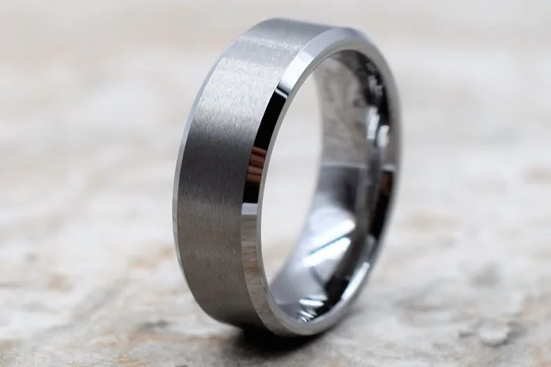 Tungsten wedding band