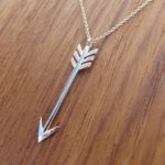 Arrow pointing downward pendant