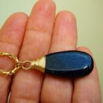 Blue goldstone pendant