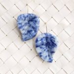 carved blue sodalite earrings