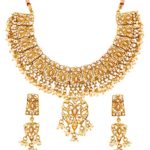 Jali necklace and earrings set jewelry