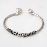 Metallic bracelet open end with no clasp
