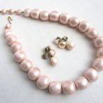 monet faux pearl jewelry set