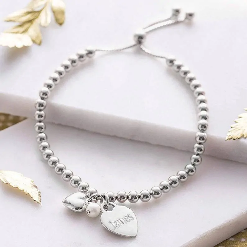 Slider bracelet silver