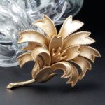 trifari floral brooch