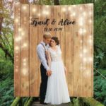 Personalized wedding backdrop
