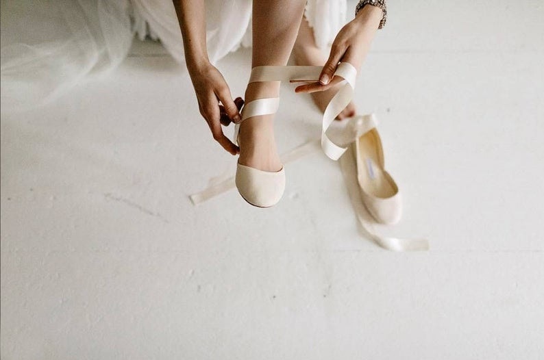 Ballet flats bridal