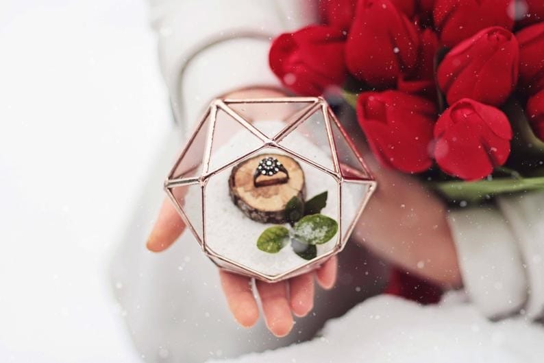 Geometric engagement ring box is the best