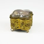 Yellow antique engagement ring box