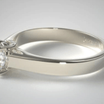 Low setting engagement ring