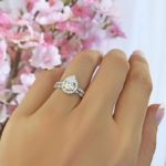 matching wedding band to pear shape engagement ring