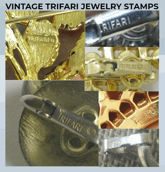 Trifari jewelry hallmarks stamps