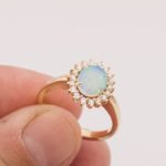 Australian opal ring