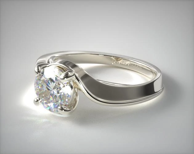 bypass shank engagement ring