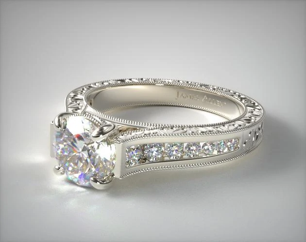 Pin on Low Profile Engagement Rings